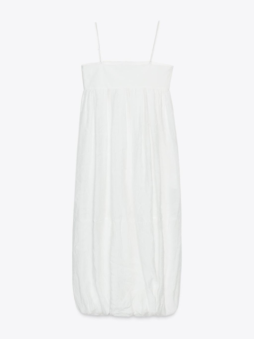ZARA Long strappy dress with voluminous hem.  M NWT - Picture 9 of 14